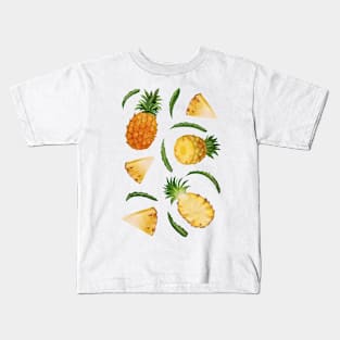 Pineapples and Slices Kids T-Shirt